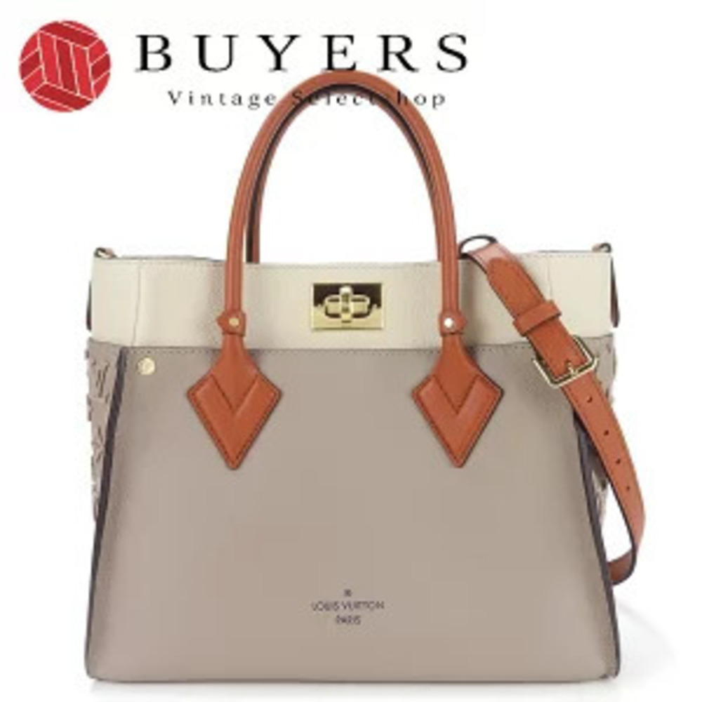 Louis Vuitton Handbag Shoulder Bag Crossbody On My Side Tuftage Galet Beige